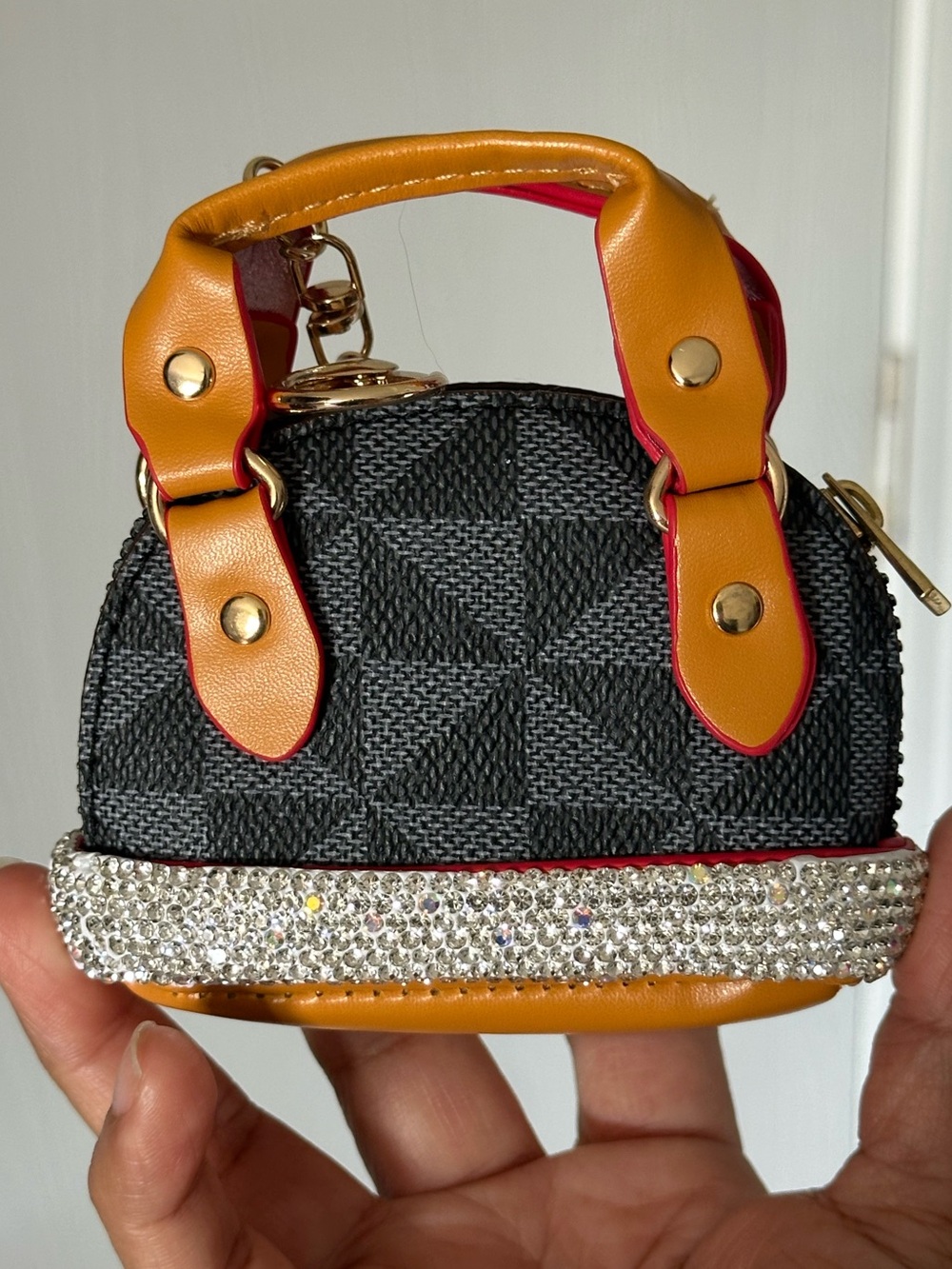 Fashion Micro coin purse Keychain charm